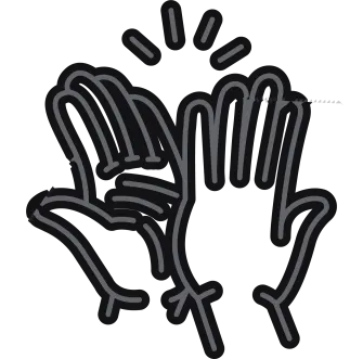 Hands giving a high five